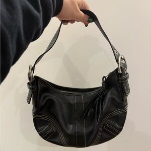 Vintage Coach Small Leather Hobo